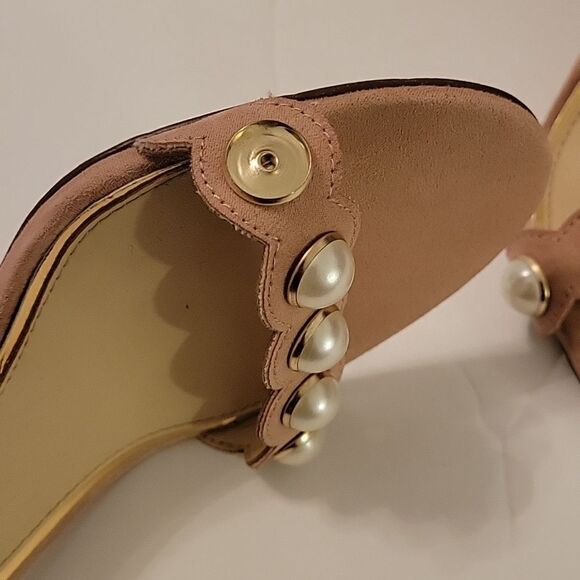 JESSICA SIMPSON FAUX EARL'S STRAP ADJUSTABLE BUCKLE ALMOND TOE BLOCK HEEL SANDAL - Picture 14 of 16